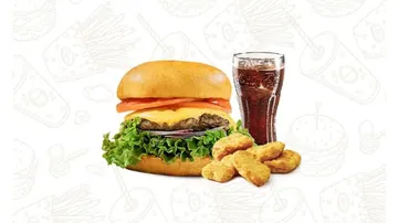 b1. cheese burger combo