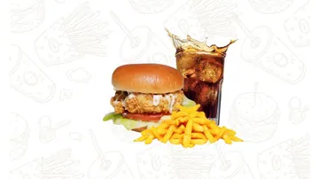 b9. chicken tender burger combo
