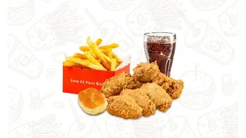 c5a. fried chicken wings combo