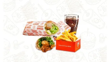 b5. grilled chicken wrap combo