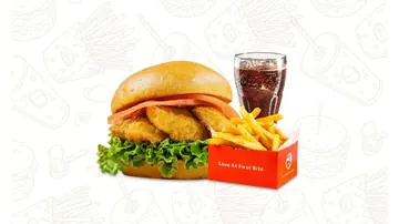 b6. shrimp sandwich combo
